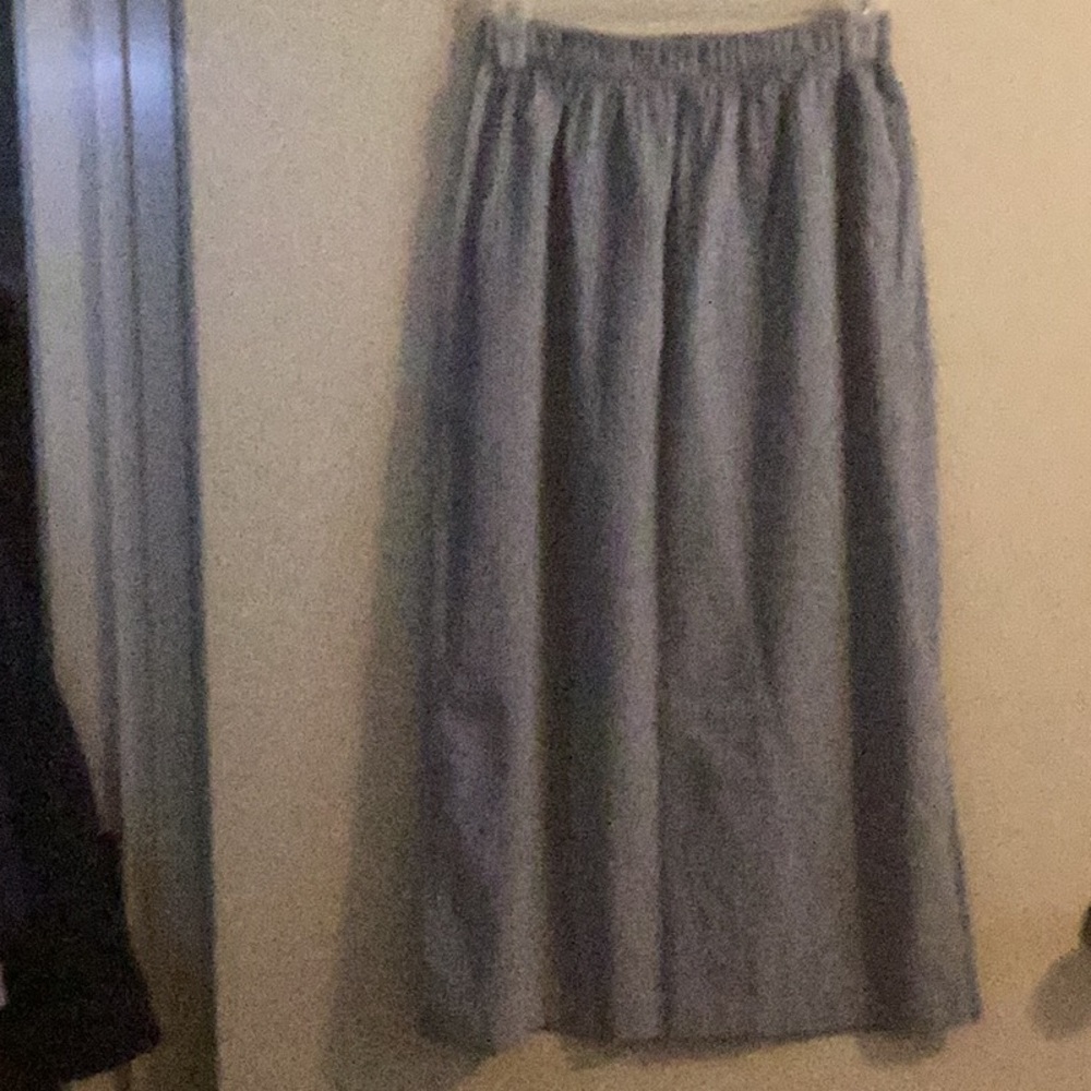 Plaid skirt.